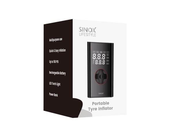 Sinox Lifestyle kompakt kompressor. Sort