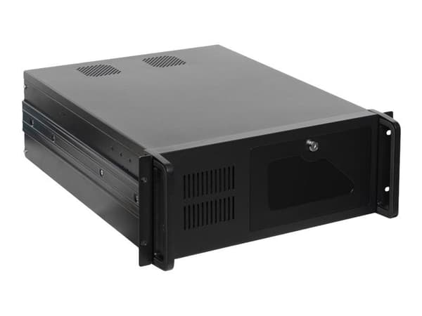Netrack Server Case - Kan monteras i rack 4U - utökad ATX - svart