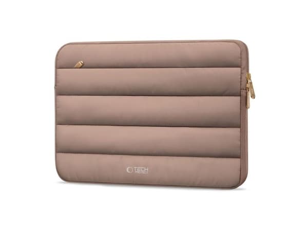 Tech-Protett fluffy laptopväska 13–14 - brun