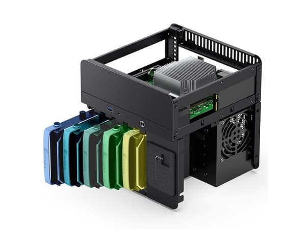 Jonsbo N2, Cube, PC, Sort, ITX, Aluminium, Stål, Hjem/Kontor