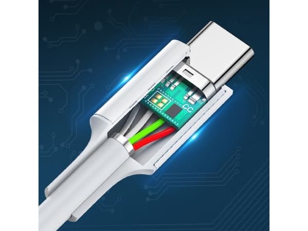 Ugreen 60518, 1 m, USB C, USB C, USB 2.0, 480 Gbit/s, Vit