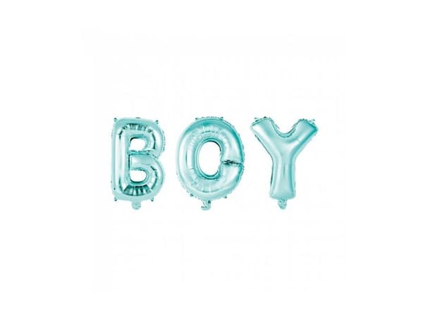 Folieballon BOY lyseblå, 41 cm