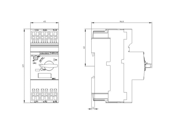 Siemens 3RV2421-4CA20, IP20