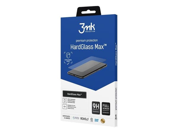 3MK HardGlass Max, Apple, iPhone 7 Plus, Reptålig, Dammresistent, Transparent, 1 styck