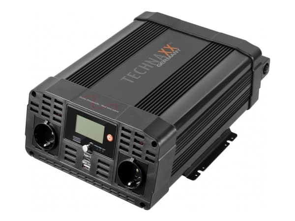 Technaxx TE22, Universal, Automatisk, 12 V, 2000 W, 230 V, DC-til-AC