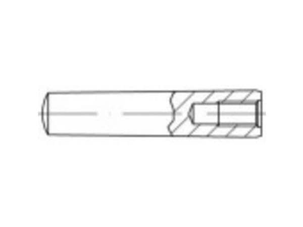 TOOLCRAFT spikeknagg (Ø x L) 10 mm x 100 mm stål 10 stk