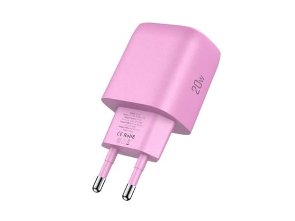 Tech-Protect NCA20 PD 20W QC3.0 vegglader USB-A / USB-C - rosa