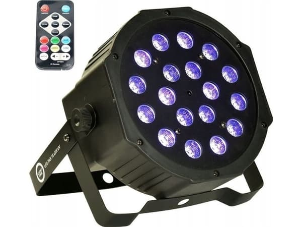 LIGHT4ME LED PAR 18x3W UV-valonheittimet
