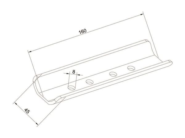 Multibrackets M Pro - Monteringskomponent (intern stångkoppling) - stål - svart - stångmontering (paket om 2)