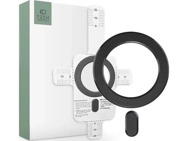 4kom.pl Magnetisk plate Ringholder Magmat MagSafe Univerall Magnetisk Ring Sort