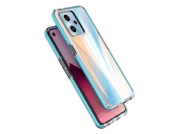 Spring Case för Realme 9 Pro+ - silikonfodral med ram - svart