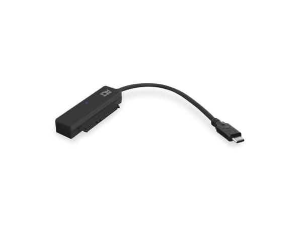 ACT AC1525 kabeladapter USB Type-C til SATA 7-pin + 15-pin svart