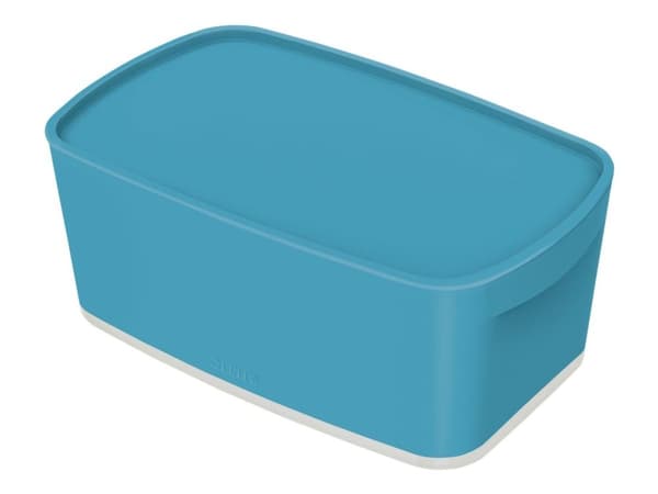Opbevaringsboks MyBox Small m.lågCosyBlå - (4 stk.)
