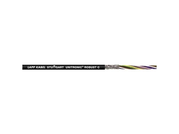 LAPP 1032062/100 Busledning UNITRONIC® ROBUST C 2 x 0.25 mm² Sort 100 m