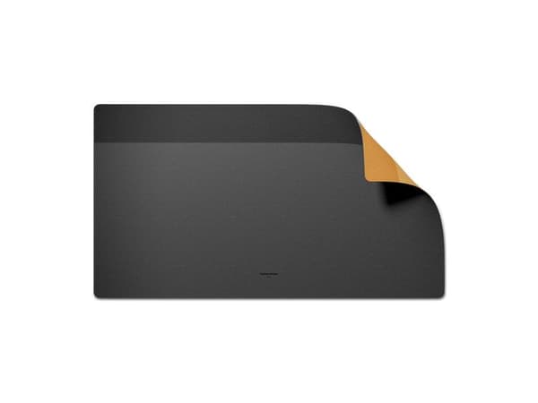 Native Union DESK-MAT-BLKKFT, Sort, Orange, Monokromatisk, Polyester, Polyuretan, Skridsikker bund