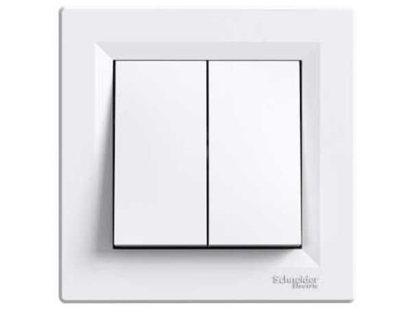 Schneider Electric dobbel trappebryter Asfora hvit - EPH0600121
