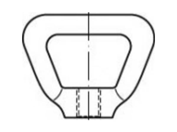 TOOLCRAFT bågmutter M8 80704 mässing 10 st