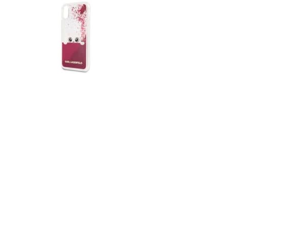 Karl Lagerfeld Liquid Glitter iPhone X Case - Pink