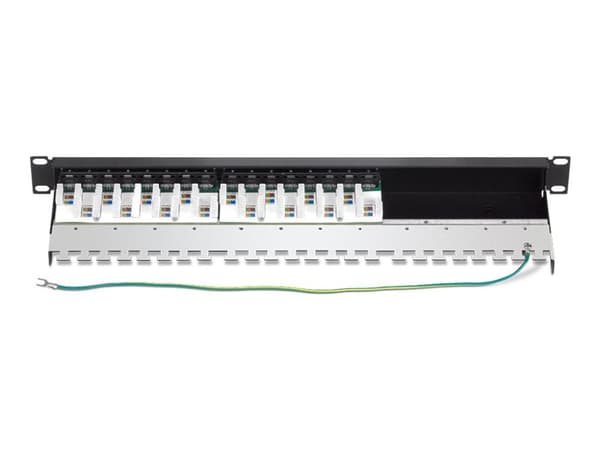 TRENDnet TC-P16C6AS - Patch-panel - rackmontering - CAT 6a - STP - RJ-45 X 16 - 1U