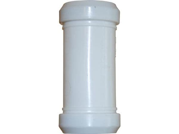 50 mm Dobbeltmuffe afløb hvid PP