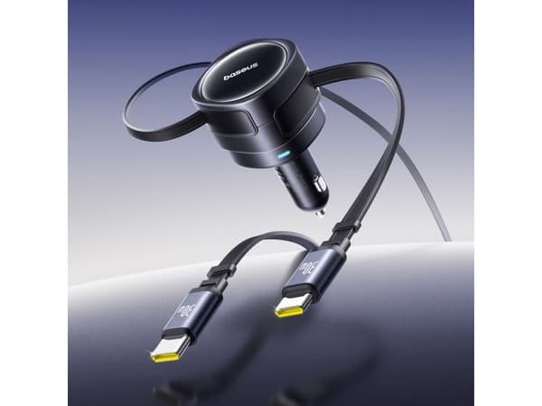 Baseus Enjoyment Max billader USB-C+USB-C 60W svart