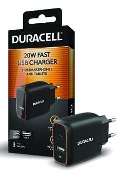 Duracell DRACUSB19-EU, Sisätila, AC, Musta