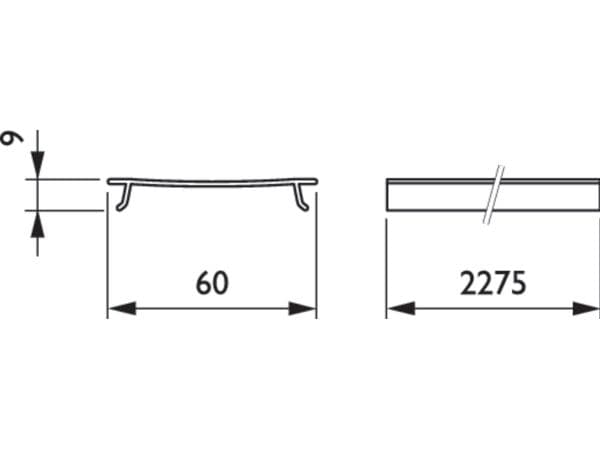 Blinddeksel IP20 2276 mm