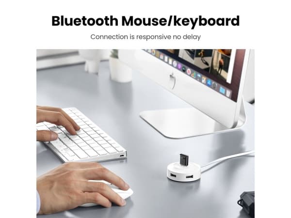 Ugreen - Nettverksadapter - USB 2.0 - Bluetooth 5.0 - sortering