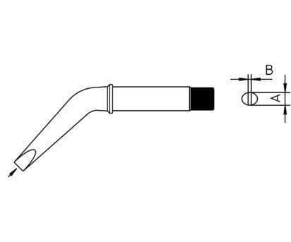Weller CT2 EX7, Lödspets, Weller, 370 ° C, 1 styck, 7 mm