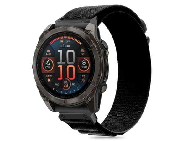 Tech-Protect TECH-PROTECT NYLON PRO GARMIN FENIX 5 / 6 / 6 PRO / 7 / 8 (47 MM) / E BLACK