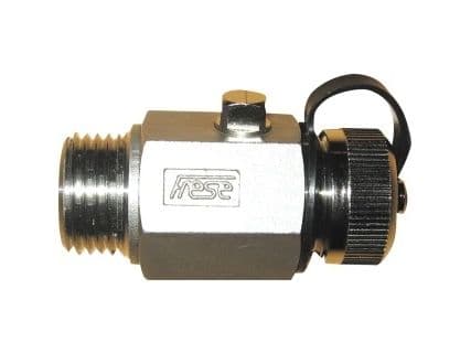 FRESE Bundhane 1/2" DN15 nippel/nippel med slutmuffe