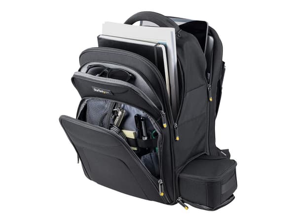 StarTech.com 15.6" Laptop Backpack with Removable Accessory Organizer Case - Professional IT Tech Backpack for Work/Travel/Commute - Ergonominen ti...