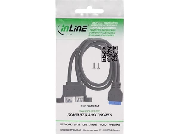 InLine USB 3.2 Gen.1 -kaapeli, 0,45 m
