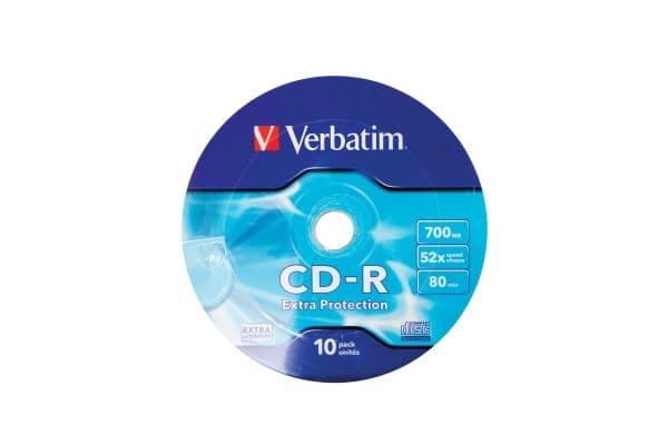 Verbatim - 10 x CD-R - 700 MB (80min) 52x - spindel
