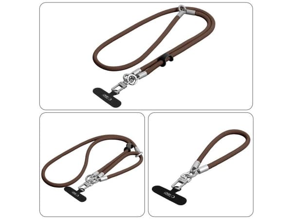 4kom.pl TECH-PROTECT C10S rope crossbody & wrist valnöt/titanium