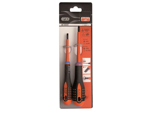 SCREW.ERGO SETCOMBI TIPS 2PCS BAHCO SKRUETRÆKKERSÆT
