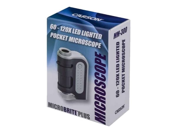 Carson MicroBrite Plus MM-300 - Yhdistelmämikroskooppi - 60x-120x