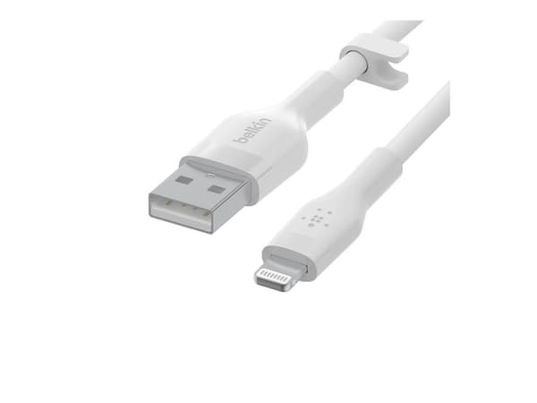 Belkin BoostCharge - Lightning-kabel - USB hann til Lightning hann - 2 m - hvit