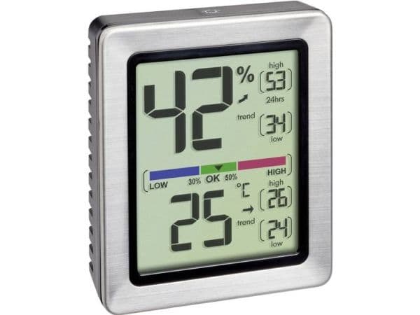 TFA Dostmann EXACTO termometer-/hygrometer silver 30.5047.54.K