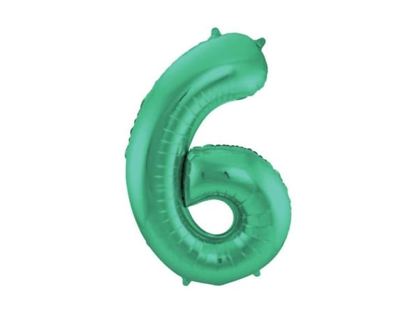 Gröna siffra ballonger, 86 cm