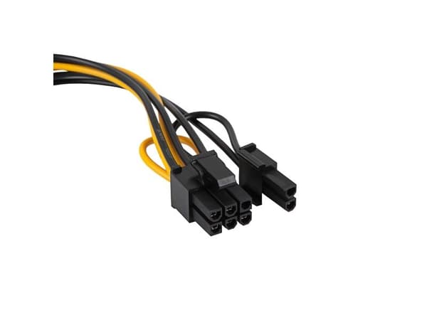 Akyga strömkabel Akyga AK-CA-80 PCI-E 6+2pin (m) / SATA (m) 15cm strömkabeladapter