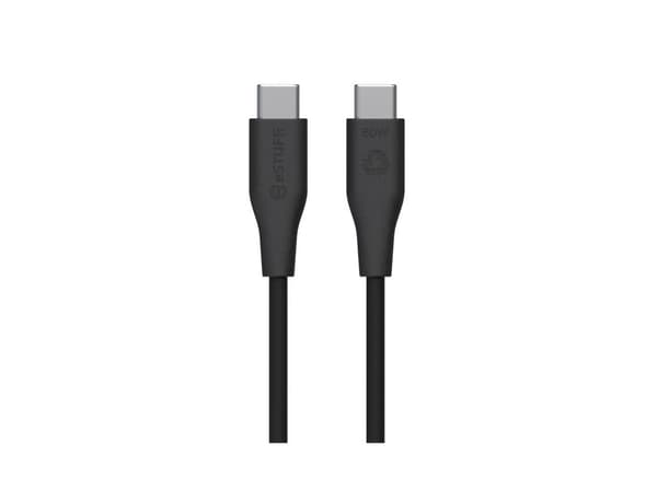 eSTUFF ES604180-BULK, 1 m, USB C, USB C, USB 2.0, Svart