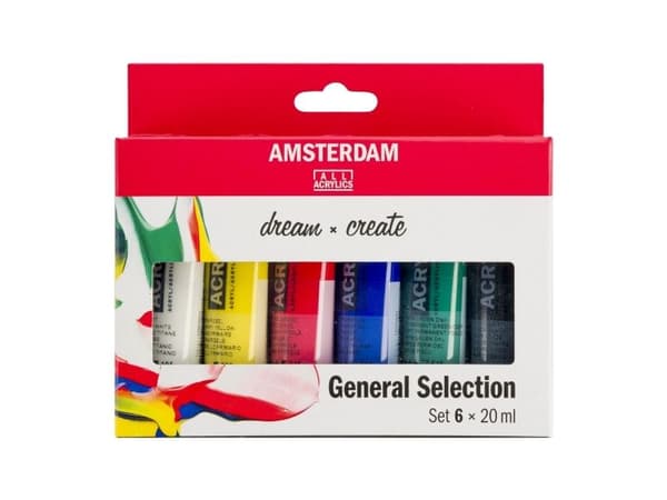 Amsterdam Standard Series Acrylics General Selection Set 6 × 20 ml