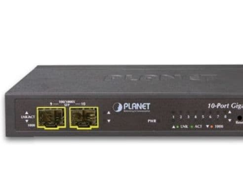 PLANET 8-Port GE + 2-Port SFP managed desktop-switch