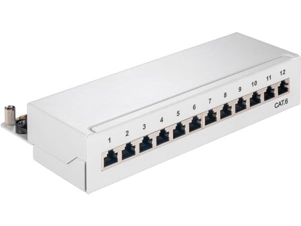 Goobay 69306, RJ45, Cat6, U/FTP (STP), 22/26, Grå, Rackmontering