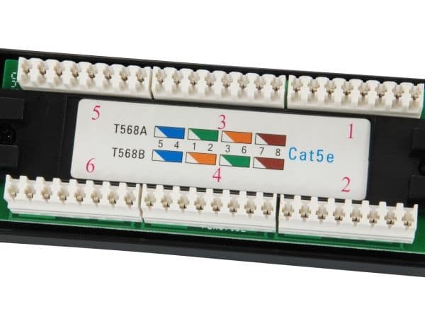 Equip 235325, Cat5e, Sort, Reolmontering, 1U, CE, 482,6 mm
