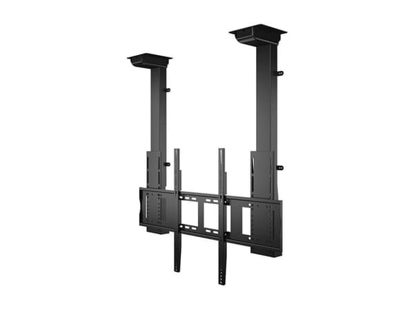Multibrackets M Pro Series - Monteringssats (takmontering) - motoriserad - för platt panel - lyft, dubbla motorer, x-large, nedfällning - svart - s...