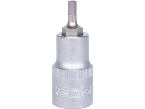 KS Tools 911.1304, Stikkontakt, 1/2", Metrisk, 1 hoder, 4 mm, Kromvanadiumstål