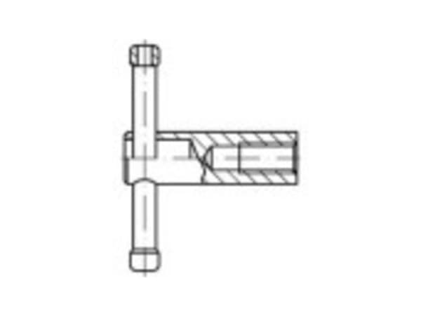 TOOLCRAFT 137877 finger muttere M20 DIN 6307 stål brunert (1 stk.)
