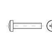 TOOLCRAFT 146094 Ruuvit M4 8 mm Phillips DIN 7985 Teräs Sinkitty 2000 kpl